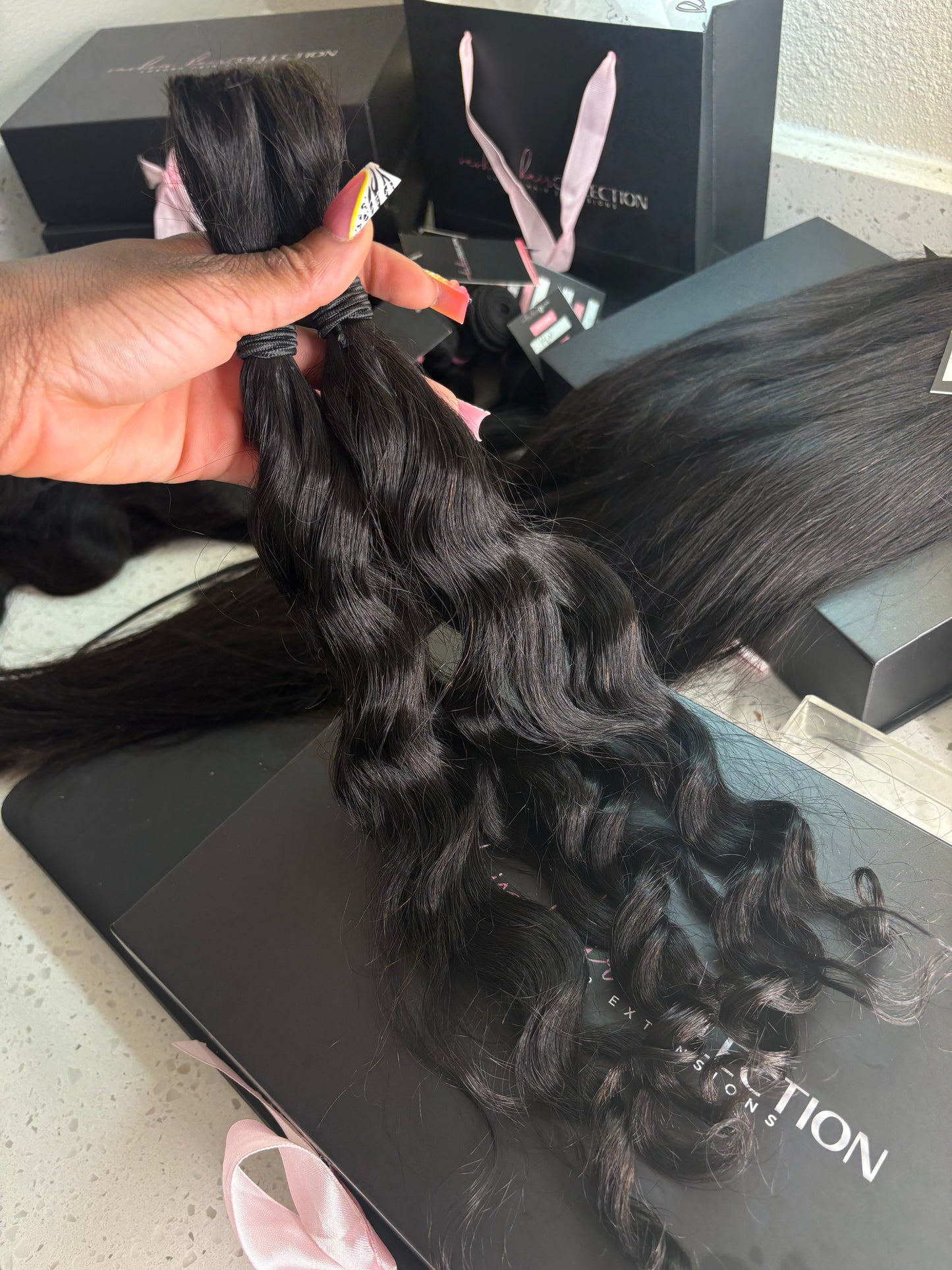 18" Virgin Bulk Loose Curly Boho Hair (IN STOCK)